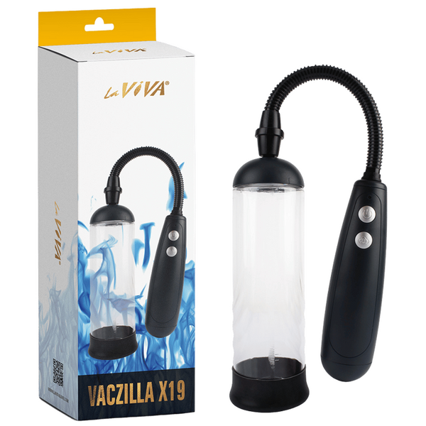Vaczilla X19 Cylinder (Clear) – USB Rechargeable Penis Pump with Silicone Sleeve and Ring > Pumps > Penis Pumps - Tophatter Daily Deals