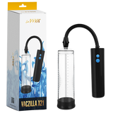 Vaczilla X21 (Black) – USB Rechargeable 3-Speed Cylinder Pump With Silicone Sleeve and Penis Ring > Pumps > Penis Pumps Electric - Tophatter Daily Deals