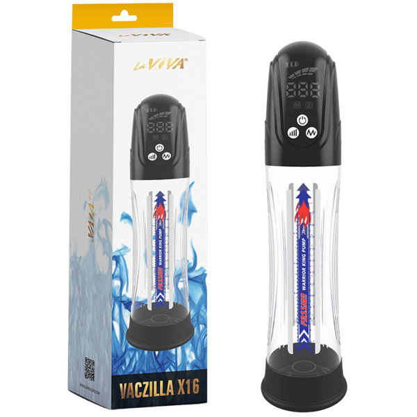 Vaczilla X16 Auto Cylinder Pump – Waterproof Rechargeable Penis Pump with TPE Ring > Pumps > Penis Pumps Electric - Tophatter Daily Deals