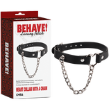 Heart Collar with Lockable Buckle and Chain – Bondage Collar > Bondage Gear > Collars & Leashes - Tophatter Daily Deals
