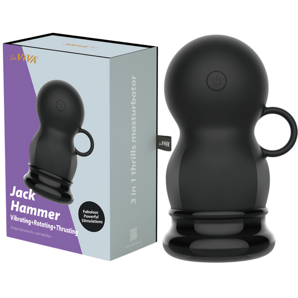 LaViva Jack Hammer – Multi-Function 8cm Vibrator with Rotating and Thrusting Motion > Vibrators > Unconventional - Tophatter Daily Deals