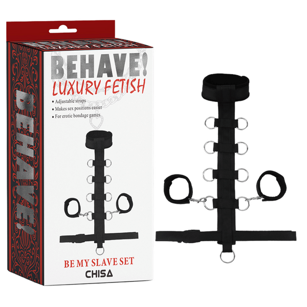 Be My Slave Set – Adjustable Straps with Cuffs and Restraint Strap Bondage Set > Bondage Gear > Restraints - Tophatter Daily Deals