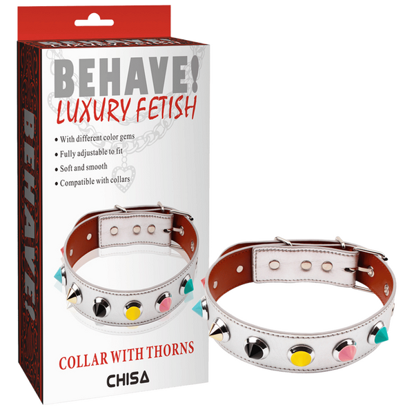 Collar with Thorns – Fully Adjustable Collar Accessory > Bondage Gear > Collars & Leashes - Tophatter Daily Deals