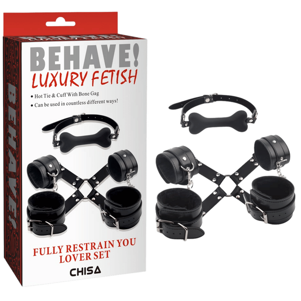 Fully Restrain Your Lover Set – Adjustable Collar Restraint Set > Bondage Gear > Restraints - Tophatter Daily Deals