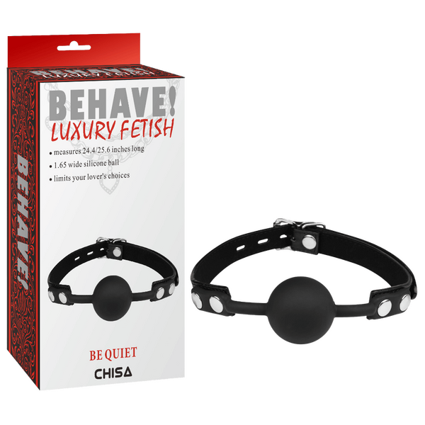 Be Quiet Fully Adjustable Soft Ball Gag – Comfortable and Easy to Use Ball Gag > Bondage Gear > Gags and Bits - Tophatter Daily Deals