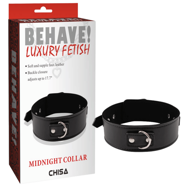 Midnight Collar – Fully Adjustable Collar > Bondage Gear > Collars & Leashes - Tophatter Daily Deals