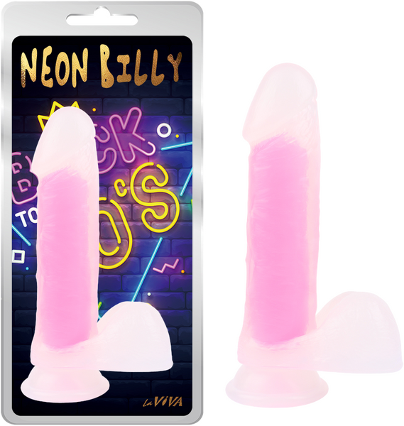 Neon Billy 7.6" (Glow Pink) > Vibrators > Standard Vibrators - Tophatter Daily Deals