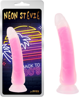 Neon Stevie 8.4 Inch – Glow-in-the-Dark Silicone Vibrator > Dildos > Realistic Dildos - Tophatter Daily Deals