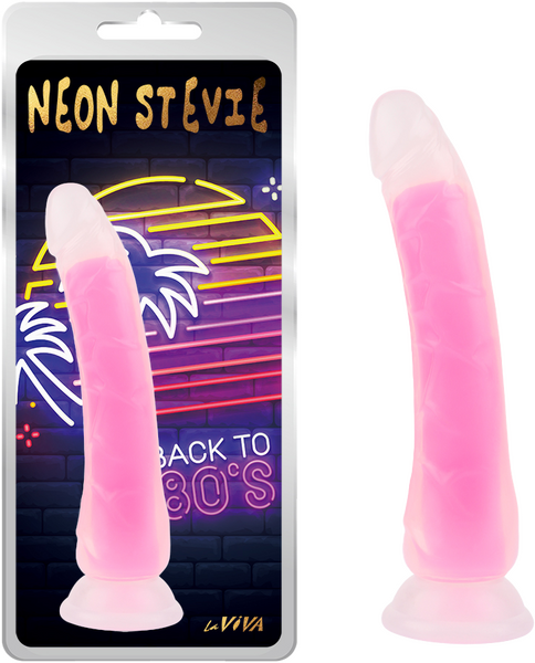 Neon Stevie 8.4 Inch – Glow-in-the-Dark Silicone Vibrator > Dildos > Realistic Dildos - Tophatter Daily Deals