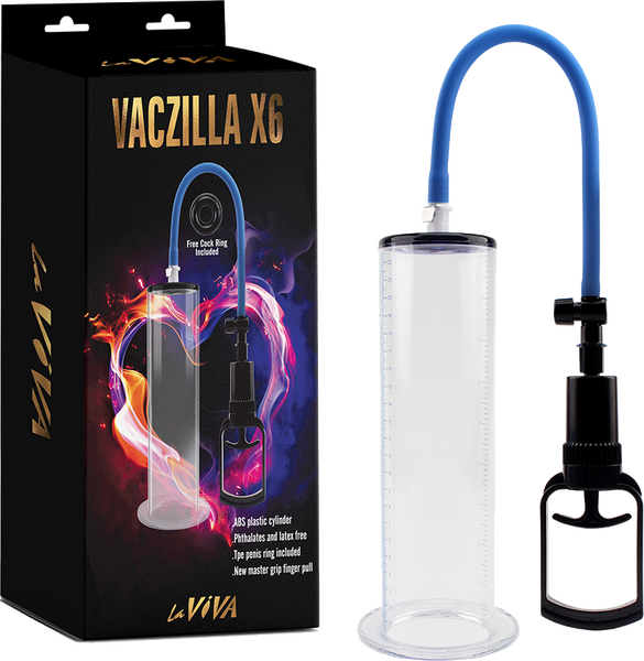 Vaczilla X6 – 7.9 Inch Phthalate-Free Penis Pump with TPR Sleeve and ABS Cylinder > Pumps > Penis Pumps - Tophatter Daily Deals
