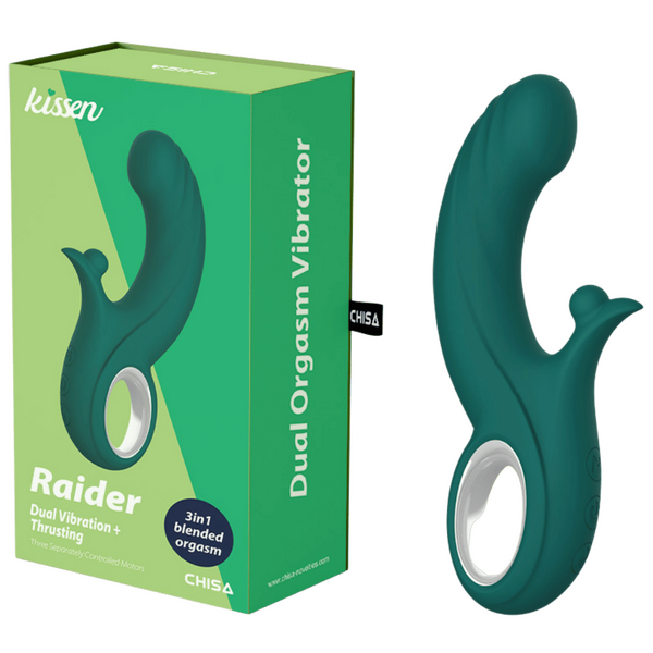 Raider – Waterproof 20.3cm Silicone Thrusting and Vibrating Massager > Vibrators > Ladies > Rabbit Multi - Tophatter Daily Deals