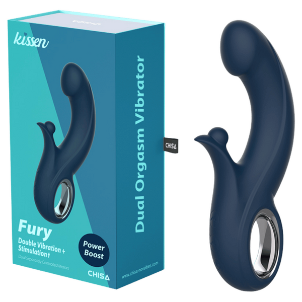 Fury – Waterproof 20.3cm Silicone Vibrator with 10 Vibration Patterns > Vibrators > Ladies > Rabbit Multi - Tophatter Daily Deals