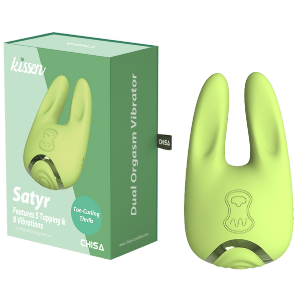 Satyr – Waterproof Silicone Vibrator with Tapping and Vibration Functions > Vibrators > Ladies > Clitoral Vibrators and Stimulators - Tophatter Daily Deals