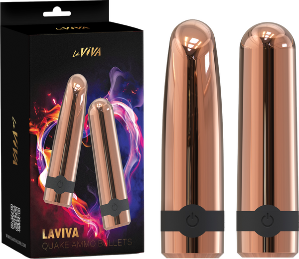 Laviva Quake Ammo Bullets – Luxury Silicone Vibration Bullets > Vibrators > Mini Vibrators - Tophatter Daily Deals