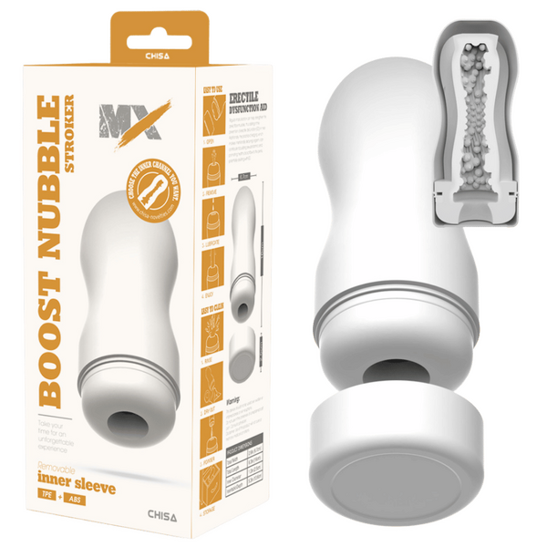 Boost Nubble Stroker – Super-Soft Phthalate-Free TPE+ABS Stroker 16cm > Sex Toys For Men > Masturbators Cup - Tophatter Daily Deals