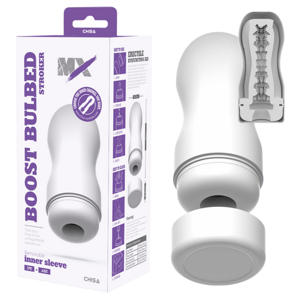 Boost Bulbed Stroker – Super-Soft 16cm Stroker > Sex Toys For Men > Masturbators Cup - Tophatter Daily Deals