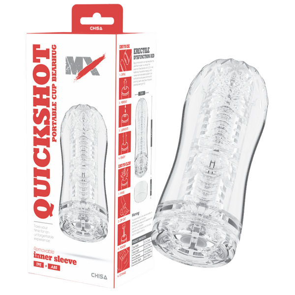 Quickshot Portable Cup Bearhug – Soft Phthalate-Free 17cm Masturbator > Sex Toys For Men > Masturbators Cup - Tophatter Daily Deals