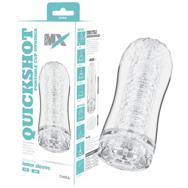 Quickshot Portable Cup Onwings – 17cm Lightweight TPE Stroker with ABS Components > Sex Toys For Men > Masturbators Cup - Tophatter Daily Deals