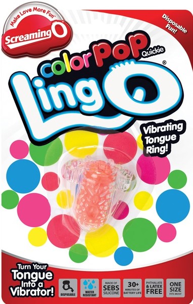 ColorPoP Quickie Ling O Tongue Vibrator – Wireless Disposable Vibrator > Sex Toys > Couples Toys - Tophatter Daily Deals