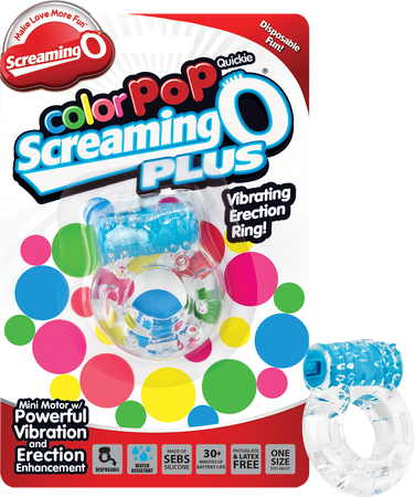 Screaming O Colour Pop Quickie Plus – Vibrating Erection Ring > Cock Ring > Vibrating - Tophatter Daily Deals