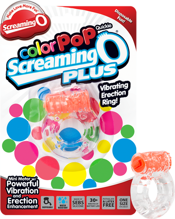 Screaming O Colour Pop Quickie Plus – Vibrating Erection Ring > Cock Ring > Vibrating - Tophatter Daily Deals