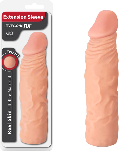 Real Skin 8 Inch Lifelike Extension Sleeve – Lifelike Sleeve for Enhanced Comfort > Sex Toys For Men > Penis Sleeves - Tophatter Daily Deals