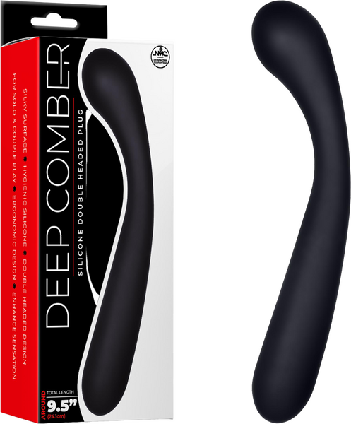 Deep Comber – Double Headed Ergonomic Silicone Vibrator 9.5 Inch Length > Vibrators > Standard Vibrators - Tophatter Daily Deals