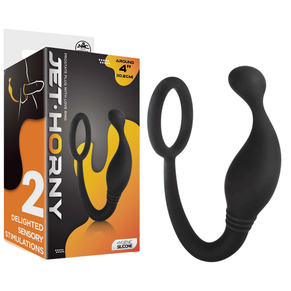 Prostate Plug with Love Ring – 4 Inch Hygienic Silicone Butt Plug > Anal Range > Prostate Plugs - Tophatter Daily Deals