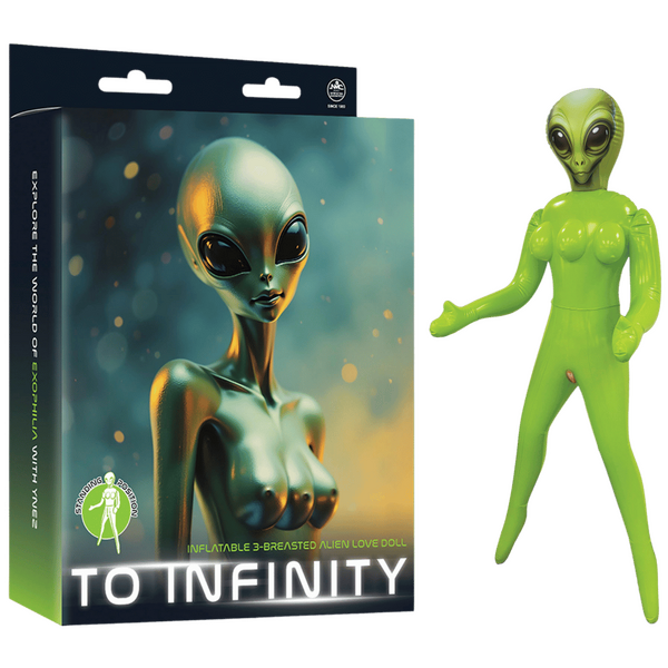 Inflatable 3-Breasted Alien Love Doll - (Ynez Standing) > Sex Toys > Sex Dolls > Novelty Inflatables - Tophatter Daily Deals