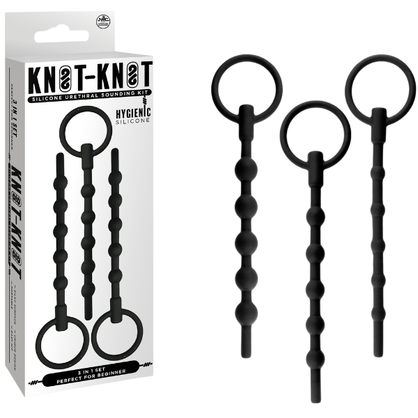 Silicone Ribbed Urethral Sounding Kit – Medical-Grade Flexible Urethral Sounds > Sex Toys For Men > Sounding Rods - Tophatter Daily Deals