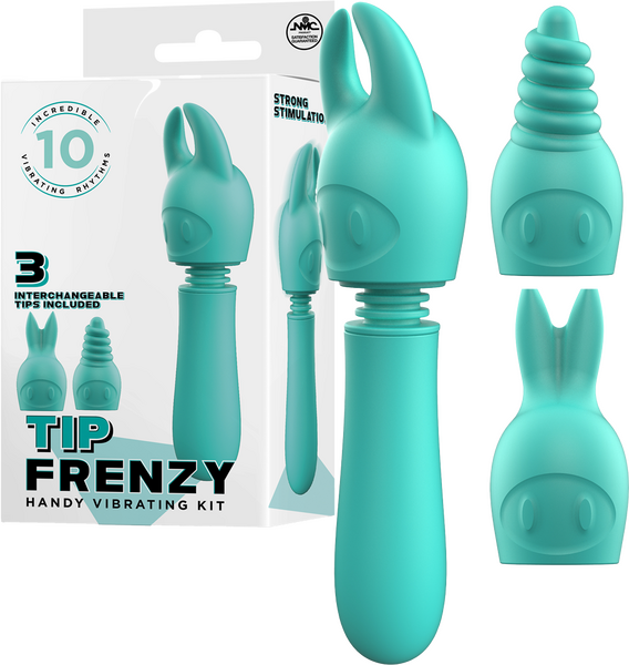 Tip Frenzy – Rechargeable Splash Proof Flexible Shaft Vibrator with 10 Rhythms > Vibrators > Mini Vibrators - Tophatter Daily Deals