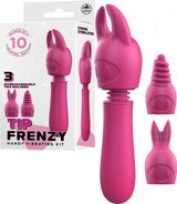 Tip Frenzy – Rechargeable Splash Proof Flexible Shaft Vibrator with 10 Rhythms > Vibrators > Mini Vibrators - Tophatter Daily Deals