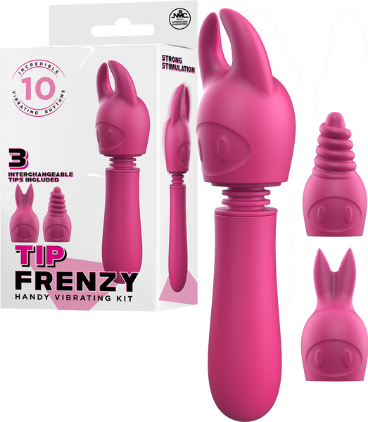 Tip Frenzy – Rechargeable Splash Proof Flexible Shaft Vibrator with 10 Rhythms > Vibrators > Mini Vibrators - Tophatter Daily Deals