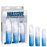 3 in 1 Extension Sleeve (Smoke) – High-Quality TPE Material Soft Flexible Sleeve with Multiple Sizes > Sex Toys For Men > Penis Sleeves - Tophatter Daily Deals