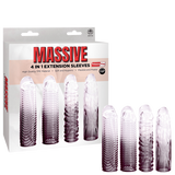 4 in 1 Extension Sleeve (Smoke) – Soft Flexible 7.5 Inch Sleeve > Sex Toys For Men > Penis Sleeves - Tophatter Daily Deals