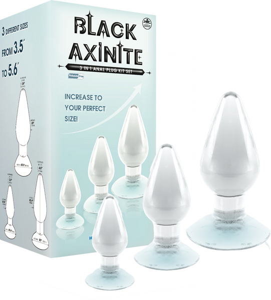3 In 1 Anal Plug Kit – Flexible Hygienic Suction Cup Base Anal Plugs > Anal Range > Butt Plug Kits - Tophatter Daily Deals