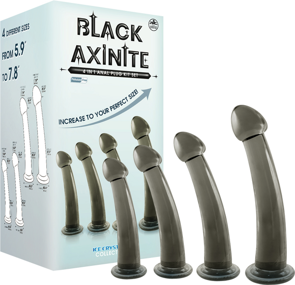 4 in 1 Anal Plug Kit – Flexible Hygienic Suction Cup Base Anal Plugs > Anal Range > Butt Plug Kits - Tophatter Daily Deals