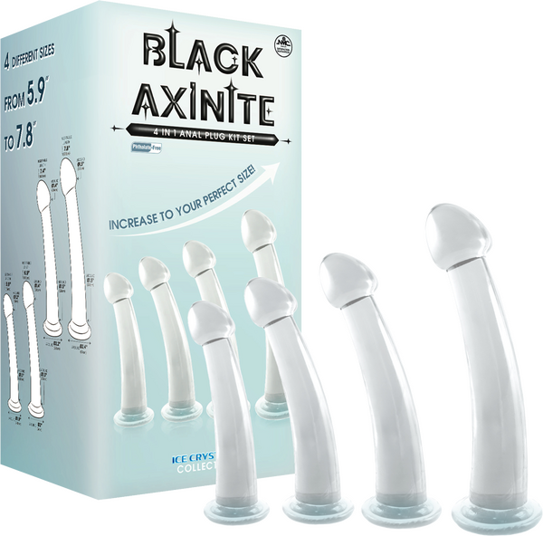 4 in 1 Anal Plug Kit – Flexible Hygienic Suction Cup Base Anal Plugs > Anal Range > Butt Plug Kits - Tophatter Daily Deals