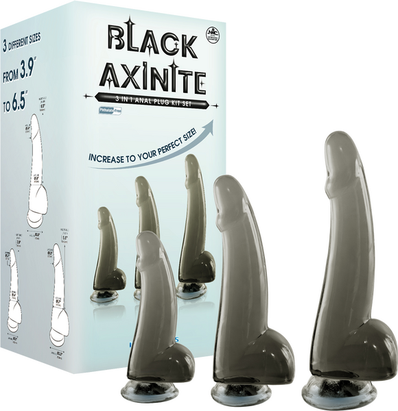 3 In 1 Anal Plug Kit – Flexible Hygienic Silicone Suction Cup Base Anal Plugs > Anal Range > Butt Plug Kits - Tophatter Daily Deals