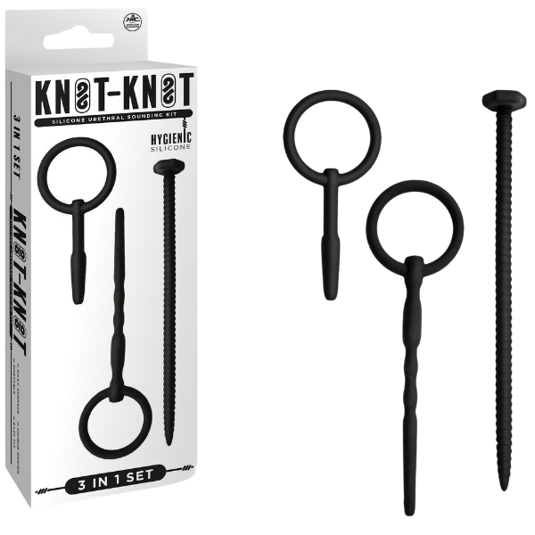 Silicone Urethral Sounding Kit (Black) – Body-Safe 6 to 8 Inch Urethral Sounds > Sex Toys For Men > Sounding Rods - Tophatter Daily Deals