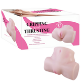 Silicone Life-Like Masturbator – Hygienic Flexible 5.5 Inch Dual Tunnel Masturbator > Sex Toys For Men > Assbators - Tophatter Daily Deals