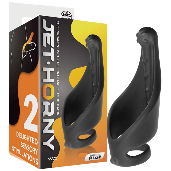 Cock Ring with Ball Strap and Clit Stimulator – Strap-On Cock Ring > Sex Toys > Couples Toys - Tophatter Daily Deals