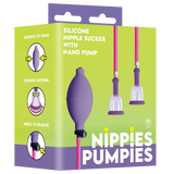 Nippies Pumpies – Silicone Nipple Sucker with 51.6cm Hose Pump > Sex Toys > Nipple Suckers - Tophatter Daily Deals