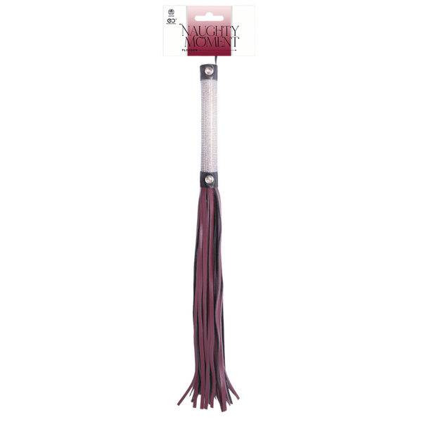 Flogger Diamond Covered Handle 44.5cm – Leather Flogger > Bondage Gear > Whips & Floggers - Tophatter Daily Deals