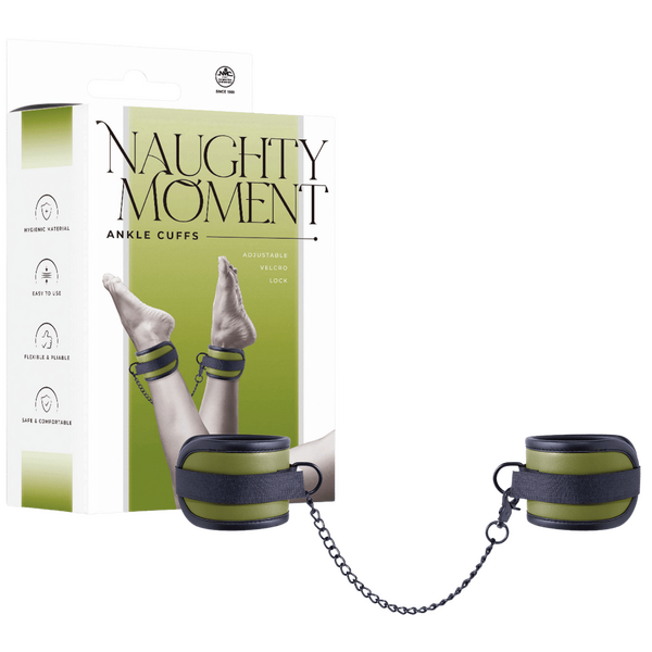 Adjustable Ankle Cuffs with Velcro Lock and 25.9cm Chain – Bondage Restraints > Bondage Gear > Restraints - Tophatter Daily Deals