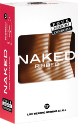 Four Seasons Naked Ribbed Ultra Thin Ribbed and Lubed Condoms 12 Pack > Essentials > Condoms - Tophatter Daily Deals