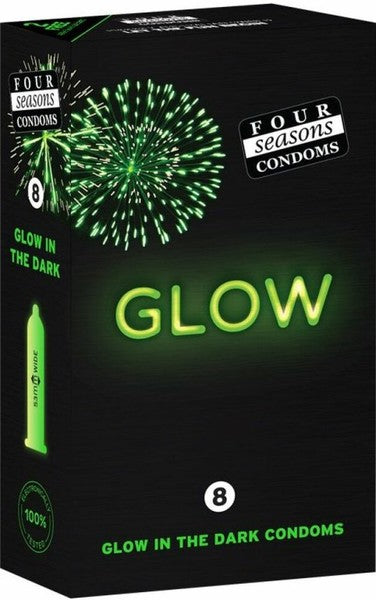 Four Seaons Glow N' Dark Condoms 8 Pack > Essentials > Condoms - Tophatter Daily Deals