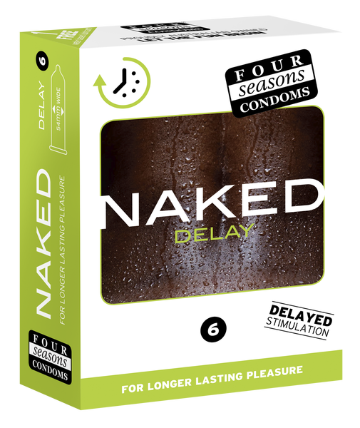 Four Seasons Naked Delay Condom - 6 Pack > Essentials > Condoms - Tophatter Daily Deals