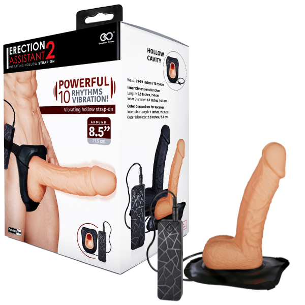 Erection Assistant 2 – 8.5 Inch Strap-On > Dildos > Hollow Strap Ons - Tophatter Daily Deals