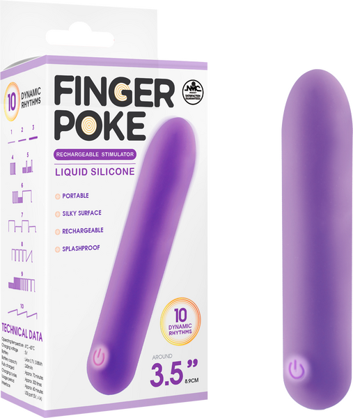 High-Quality Rechargeable 3.5 Inch Silicone Stimulator > Vibrators > Finger Vibrators - Tophatter Daily Deals